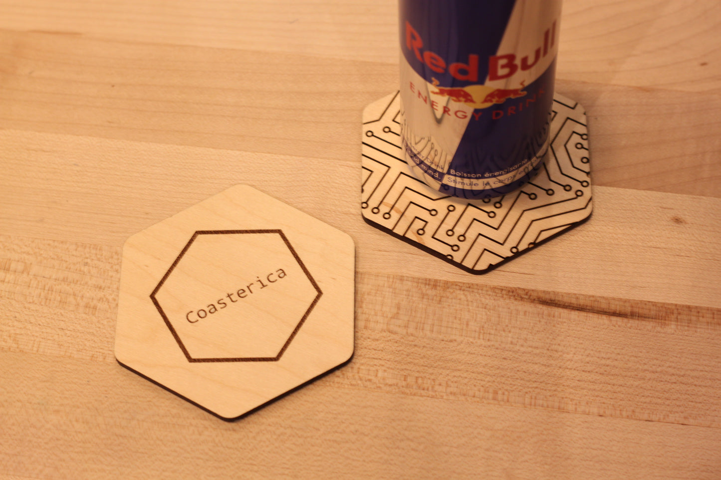 Hexagon Circuit Board Coaster