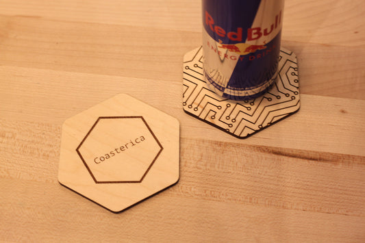 Hexagon Circuit Board Coaster